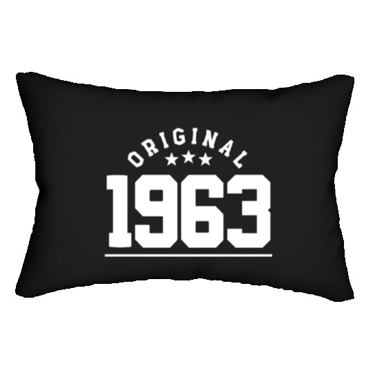 60 Years Vintage 1963 Retro 60th Birthday Lumbar Pillows