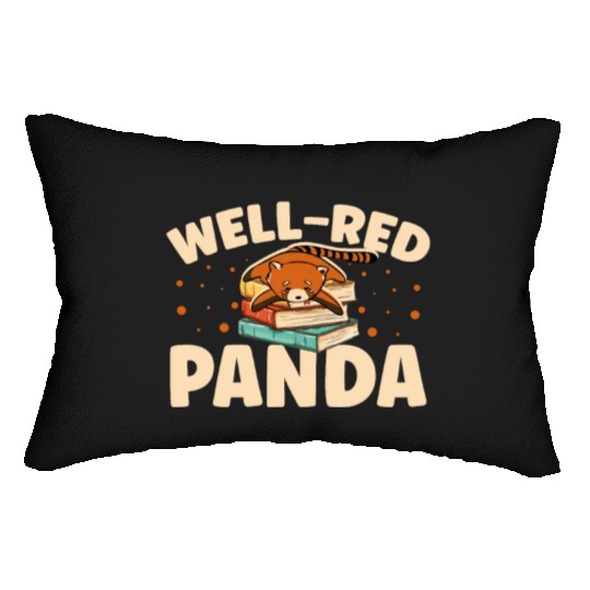 Well-Red Panda Zookeeper Zoogoer Wildlife Bookworm Lumbar Pillows