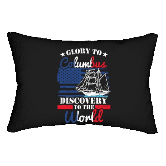 Glory To Columbus 1942 American Italian Lumbar Pillows
