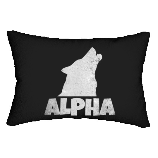 Alpha Wolf Pack Member Wildlife Lumbar Pillows