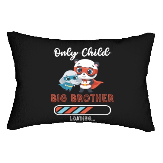 Big brother super hero panda elephant Lumbar Pillows