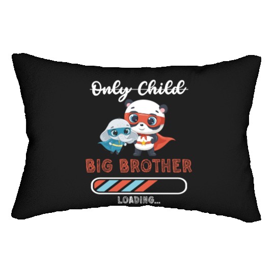 Big brother super hero panda elephant Lumbar Pillows