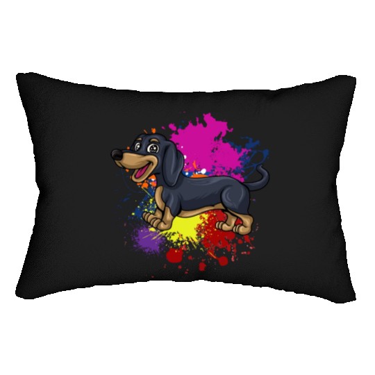 Dachshund Gift Dixie Wiener Doxie Dackel Lumbar Pillows