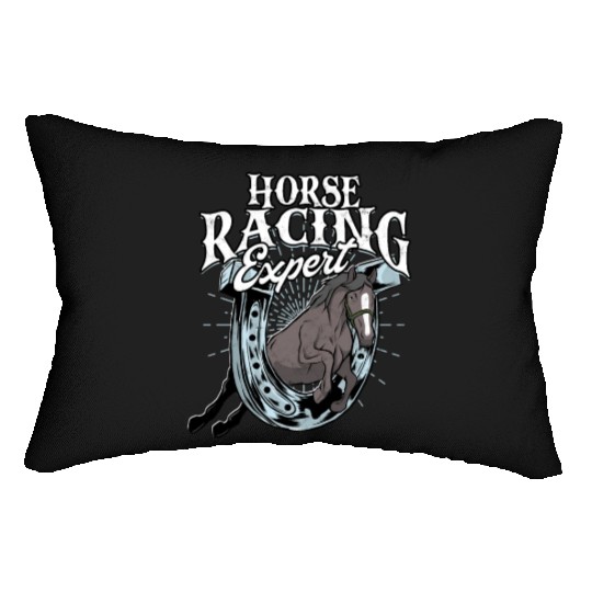 Horse Racing Equestrian Horseback Horse Racer Lumbar Pillows