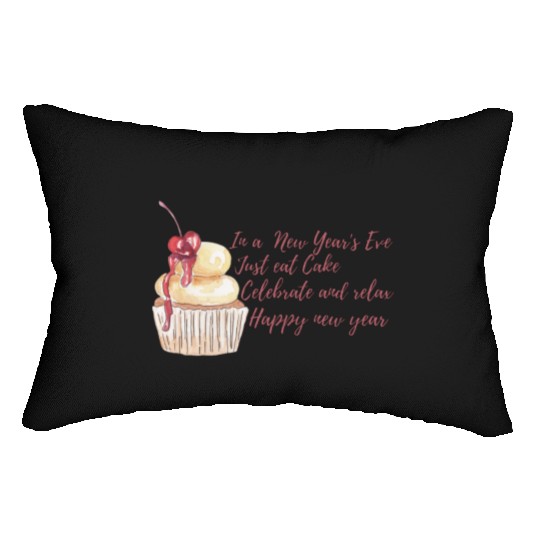 In new years eve just celebrate . Lumbar Pillows