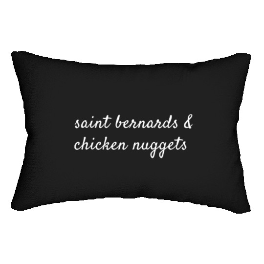 Saint Bernards And Chicken Nuggets Lumbar Pillows