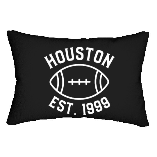 Houston Est. 1999 , Houston Football Fans Lumbar Pillows.
