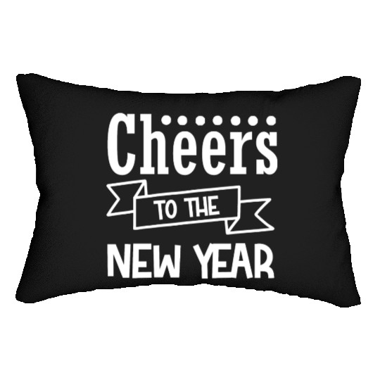 Cheers To The New Year 2023 NYE Party Glasses Lumbar Pillows