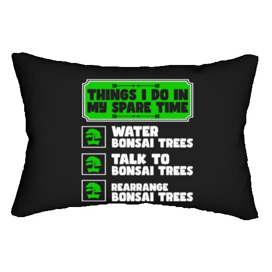 Bonsai Tree Owner Gift Bonsai Tree Gardening Lumbar Pillows
