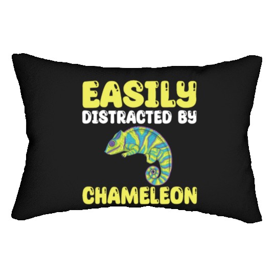Funny Chameleon Lover Quote Lumbar Pillows