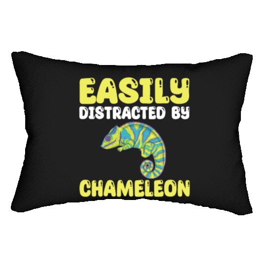 Funny Chameleon Lover Quote Lumbar Pillows