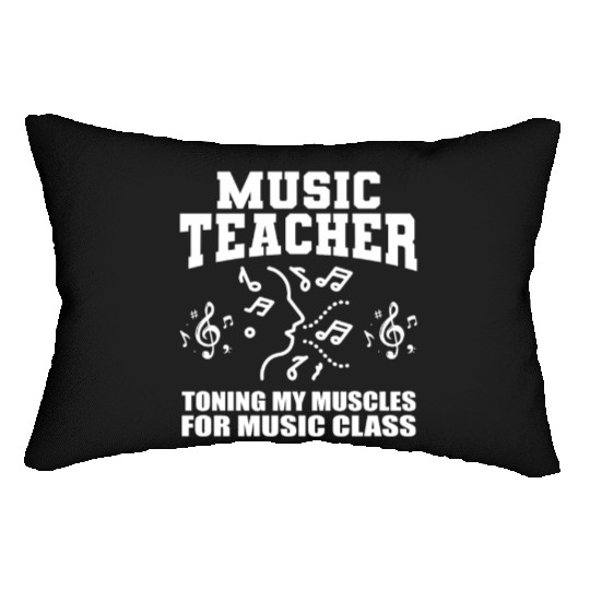 Music Teacher music nout Lumbar Pillows