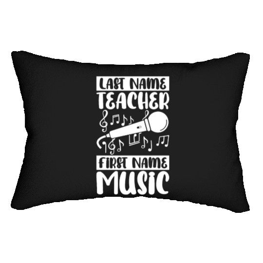 Music Teacher Mic Lumbar Pillows