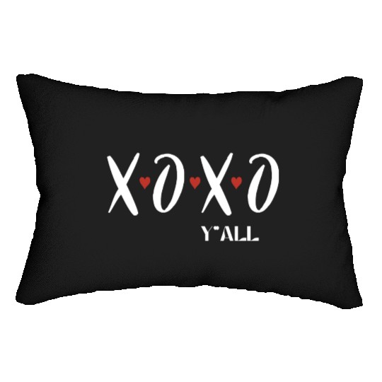 xoxo I love you Valentine's day Lumbar Pillows