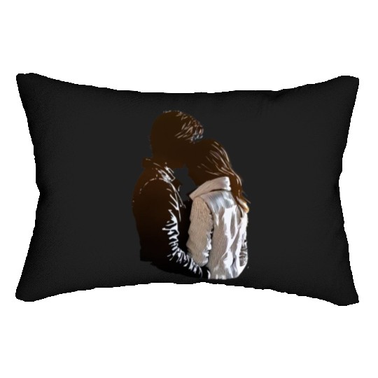 Sweet Couple's Warm Embrace, Valentine's Gift, Lumbar Pillows