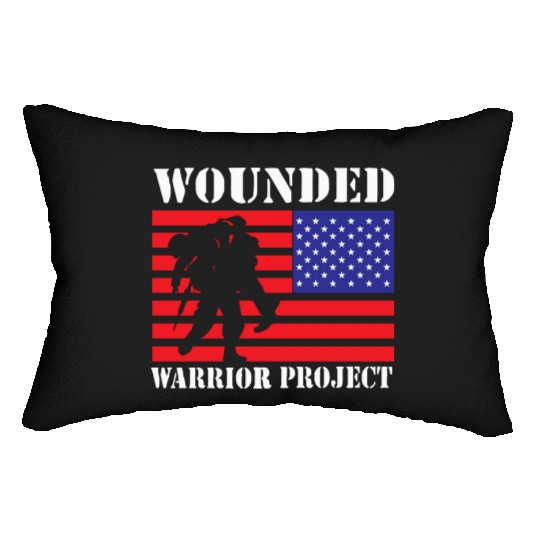 Wounded Warrior Project Us Flag Lumbar Pillows