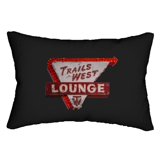 Trails West Lounge Route 66 Tucumcari New Mexico Lumbar Pillows