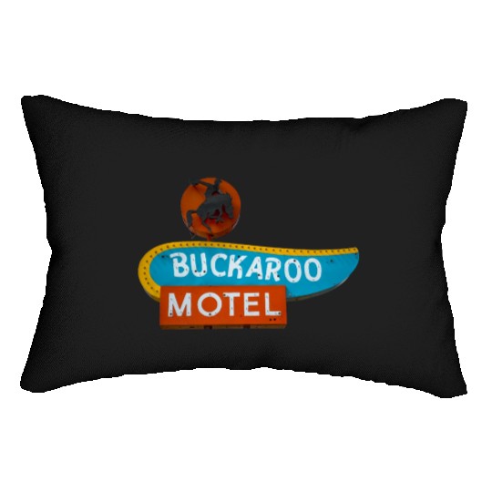 Buckaroo Motel Sign Route 66 Tucumcari New Mexico Lumbar Pillows