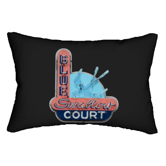 Blue Swallow Court Route 66 Tucumcari Lumbar Pillows