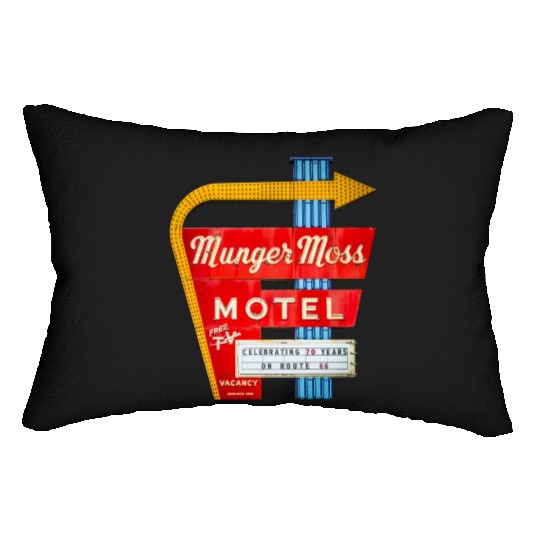Munger Moss Motel Sign Route 66 Lebanon MO Lumbar Pillows