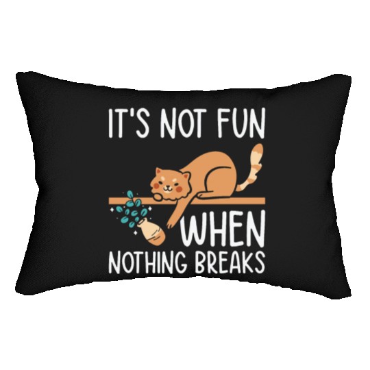 Mean Cat Drawing Line Art Cat Owner Pet Cat Lumbar Pillows