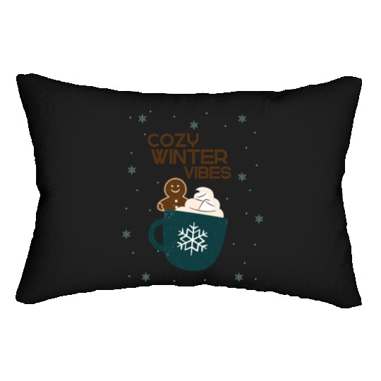 cozy winter vibes Lumbar Pillows