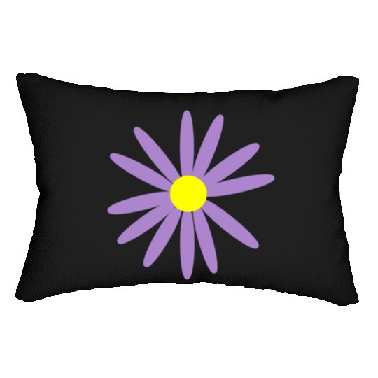 Lavender Daisy Lumbar Pillows