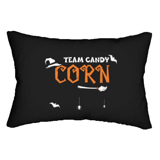 Team Candy Corn - Halloween Lumbar Pillows