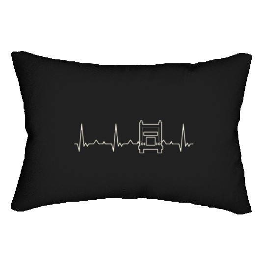 Truck Classic. Heart. Love. EKG. Pulse. Beat. Lumbar Pillows