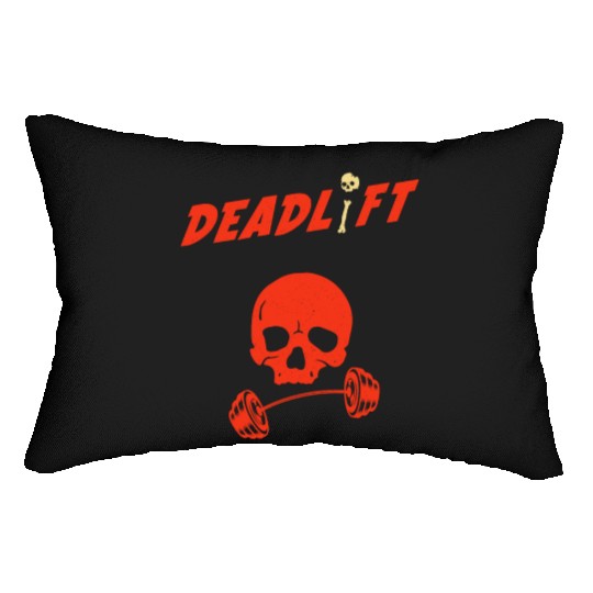Deadlift Workout Skull Lumbar Pillows