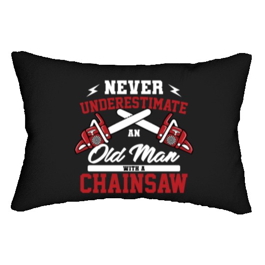 Classic Logger Lumberjack Chainsaw Workers Gifts Lumbar Pillows