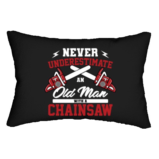 Classic Logger Lumberjack Chainsaw Workers Gifts Lumbar Pillows