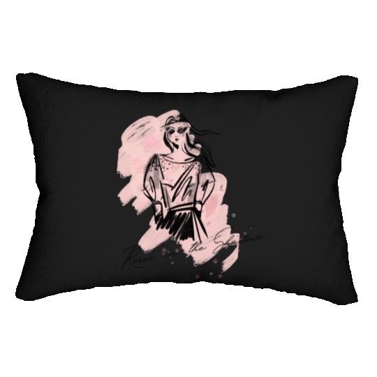 Roses in the Shadow (Pink Shadow Lady) Lumbar Pillows