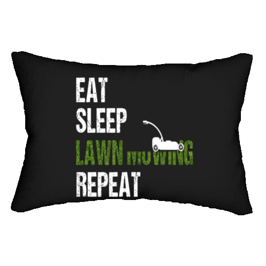 Lawn Mowing Lumbar Pillows Funny Lawn Mower Lumbar Pillows Gardening