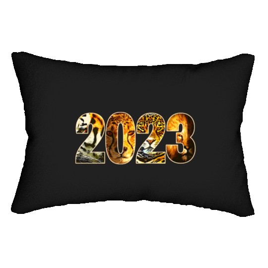 2023 WILD CAT DESIGN TIGER, CHEETAH, JAGUAR, LION Lumbar Pillows