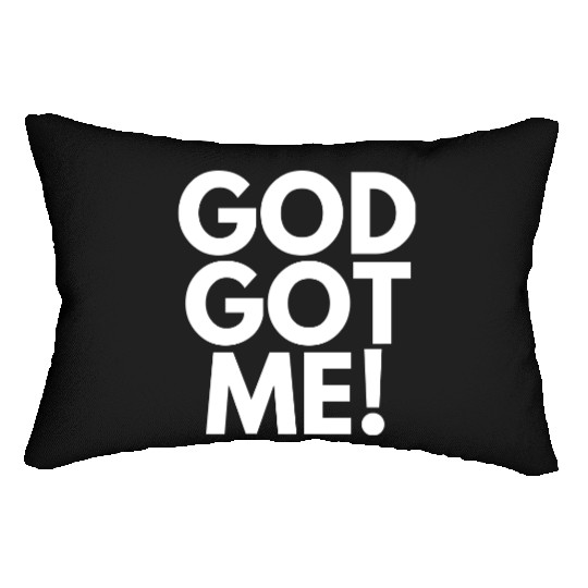 God Got Me, Christian, Quote Lumbar Pillows