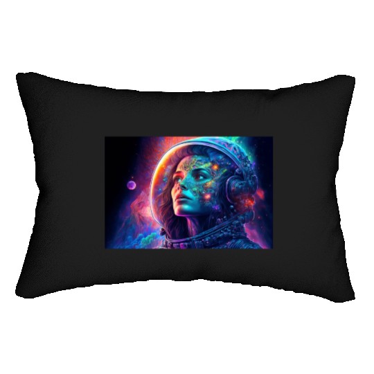 Psychedelic Astronauts 2 Lumbar Pillows