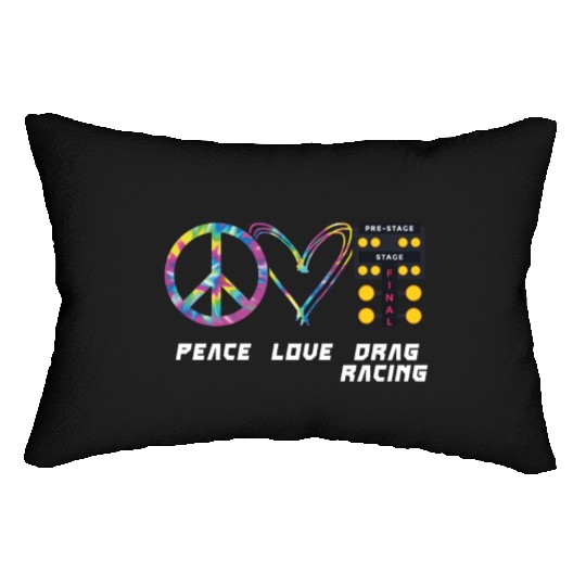 Drag Racing Race Car Girl Retro Lumbar Pillows