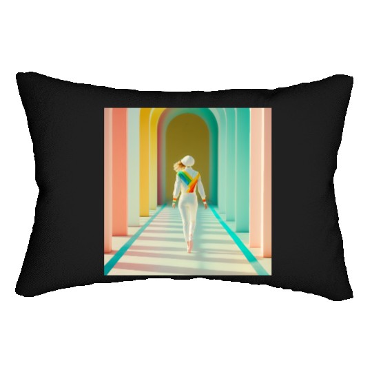 Independent Woman Picture Lumbar Pillows