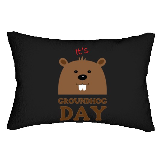Its Groundhog Day Lumbar Pillows