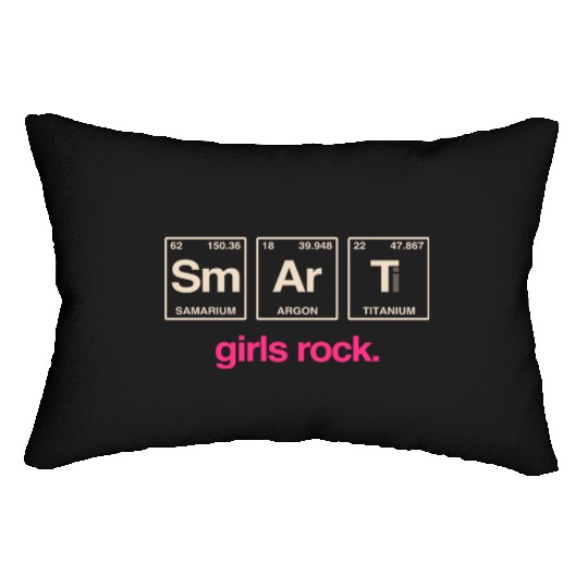 SMART GIRLS ROCK - Elements Periodic Table Lumbar Pillows