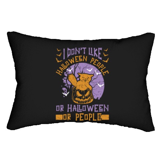 Halloween Cat Owner Pet Animal Kitten Lover Lumbar Pillows