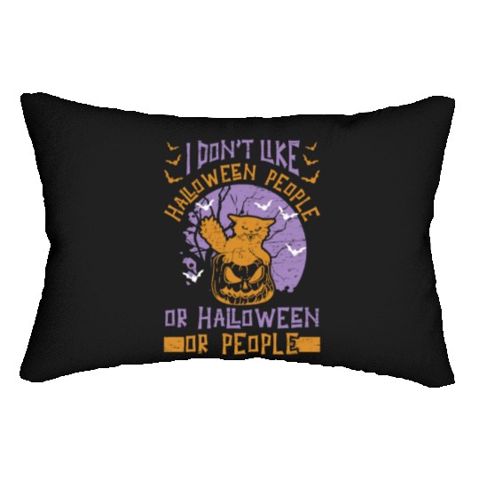 Halloween Cat Owner Pet Animal Kitten Lover Lumbar Pillows
