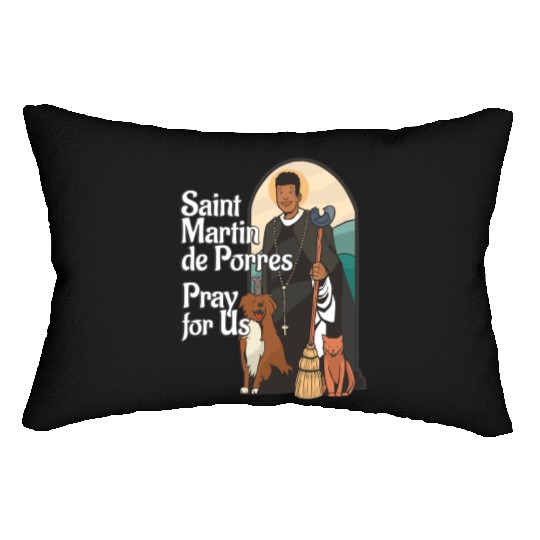 St Martin de Porres African American Black Saints Lumbar Pillows