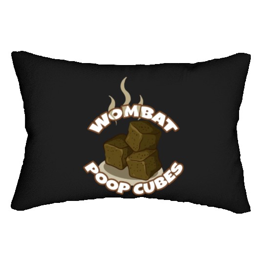 Wombat Poop Cubes Lumbar Pillows