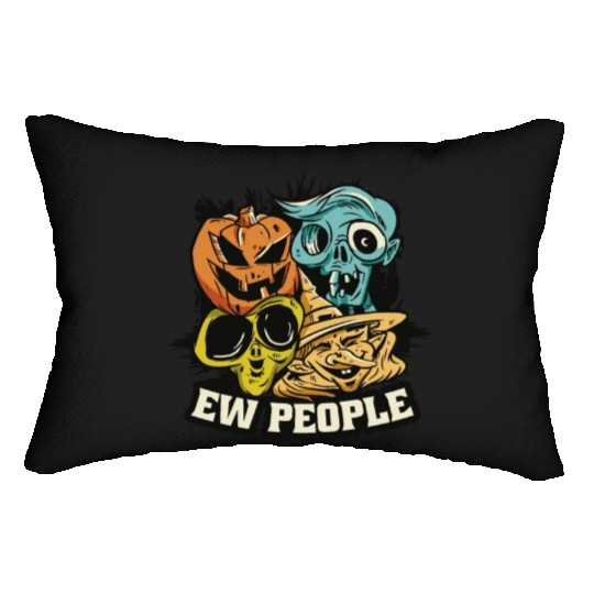People zombies halloween People zombies halloween Lumbar Pillows