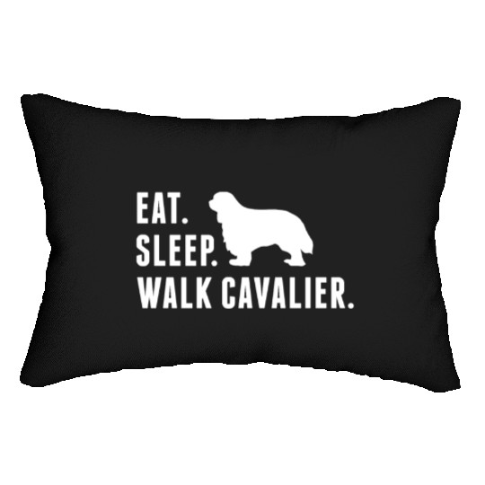 Eat Sleep Walk Cavalier King Charles Spaniel Lumbar Pillows