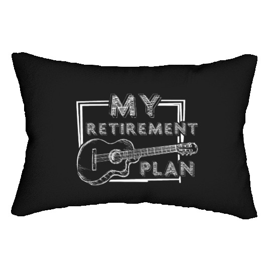 My retirement plan guitar Lumbar Pillows