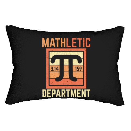 Mathletic Department Math Teacher Pi Day Lumbar Pillows