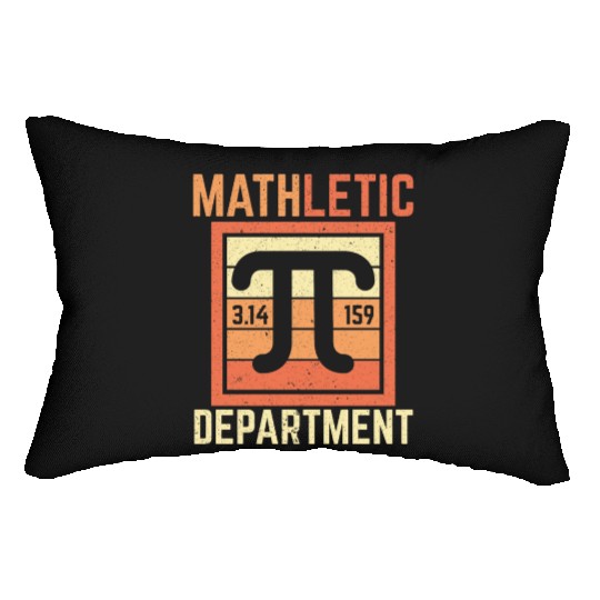 Mathletic Department Math Teacher Pi Day Lumbar Pillows